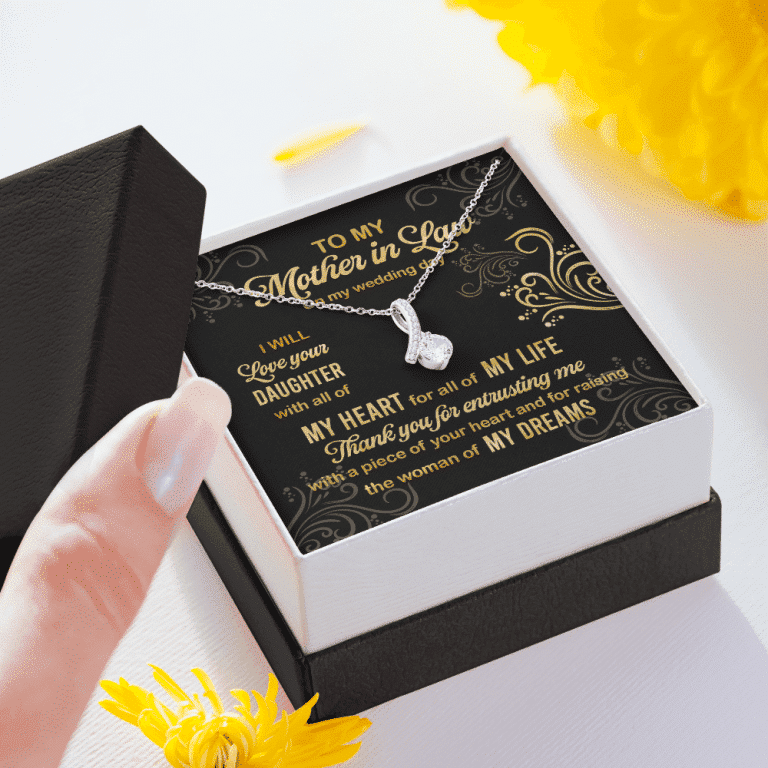 To My Mother In Law On My Wedding Day I Will Love Your Daughter Alluring Beauty Necklace