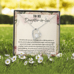To My Daughter-In-Law We Both Love The Same Man Forever Love Necklace From Mom - Birthday Gift To Daughter