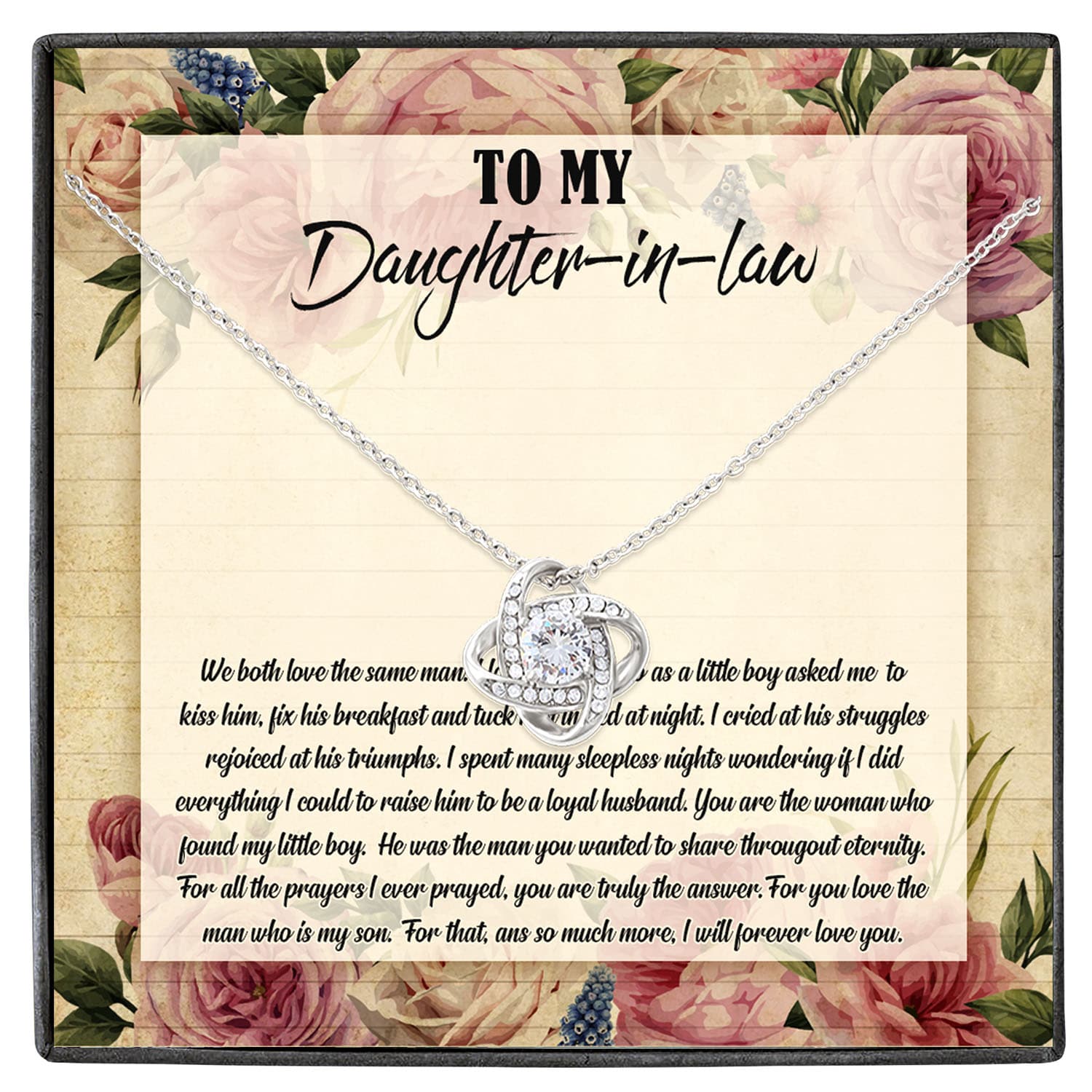 Love Knot Necklace White copy