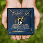 To A Beautiful Girl On Her Graduation Day She Believe Forever Heart Pendant Necklace