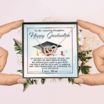 To My Amazing Daughter Happy Graduation Life Has Been A Little Different Interlocking Hearts Pendant Necklace