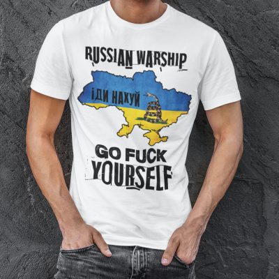 Alternative view of Russian Go F Yourself - Stand With Ukraine T-Shirt