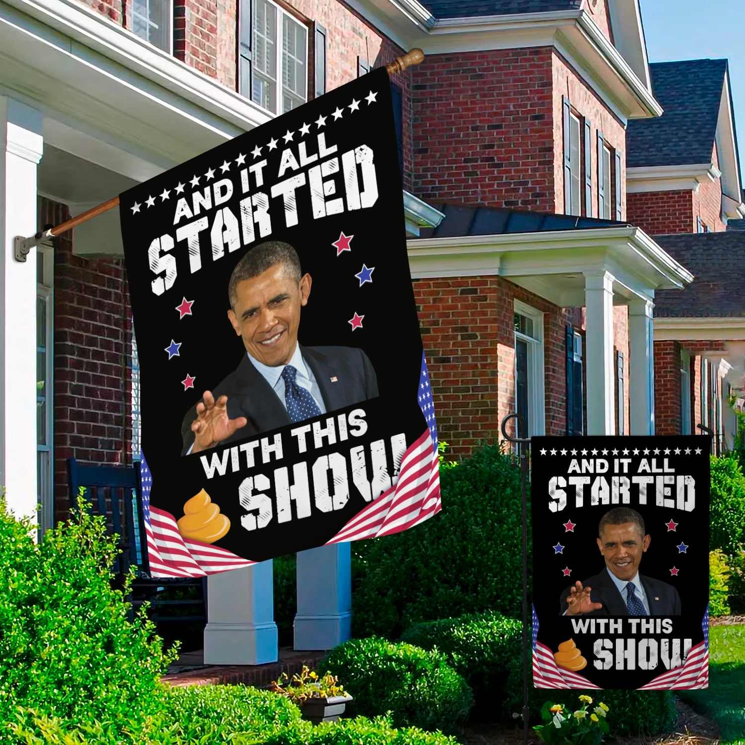 2O. Shit Show (30x40) Garden & House Mockup 2