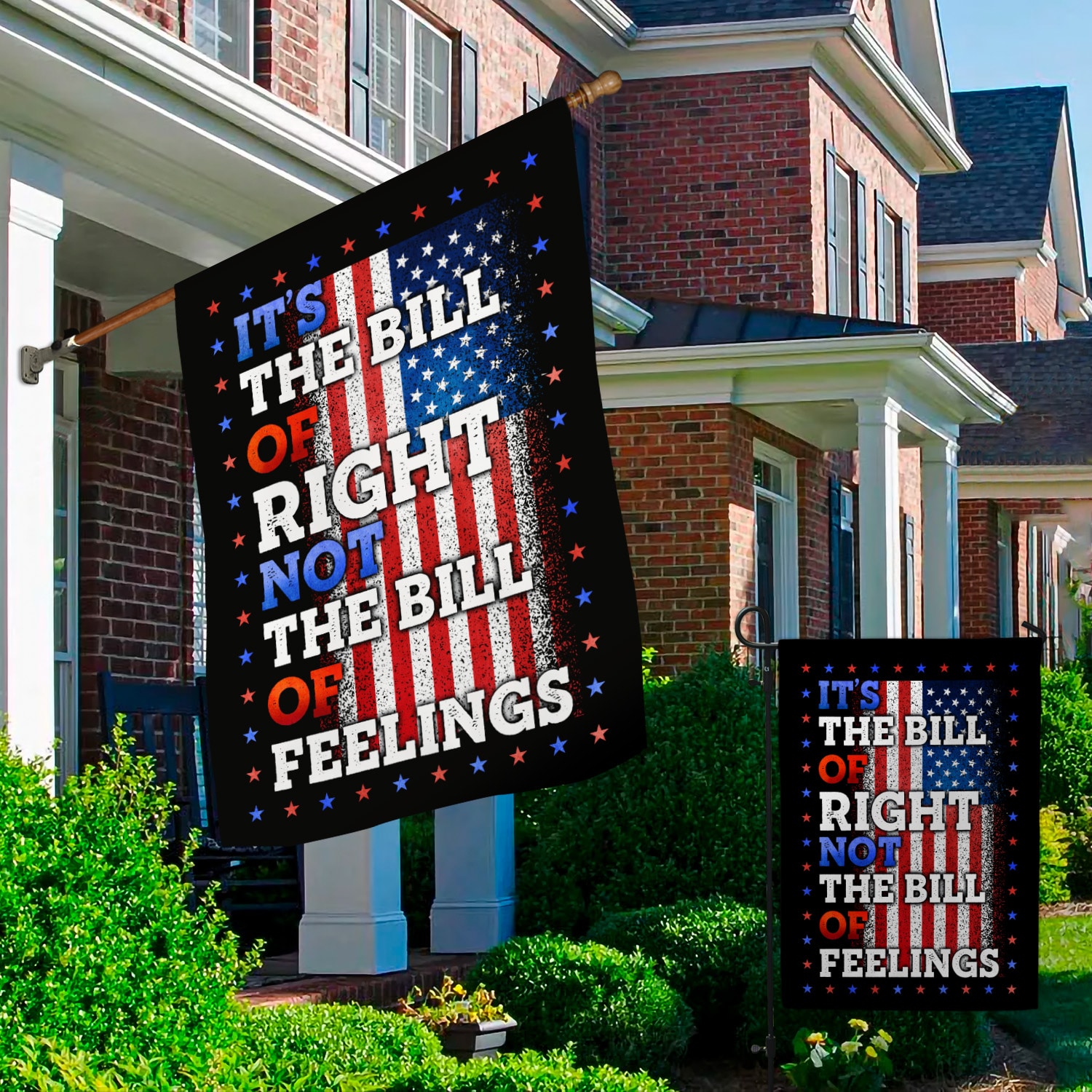 1O. Bill Of Rights-30x40 - Side 1 Garden & House Mockup 2