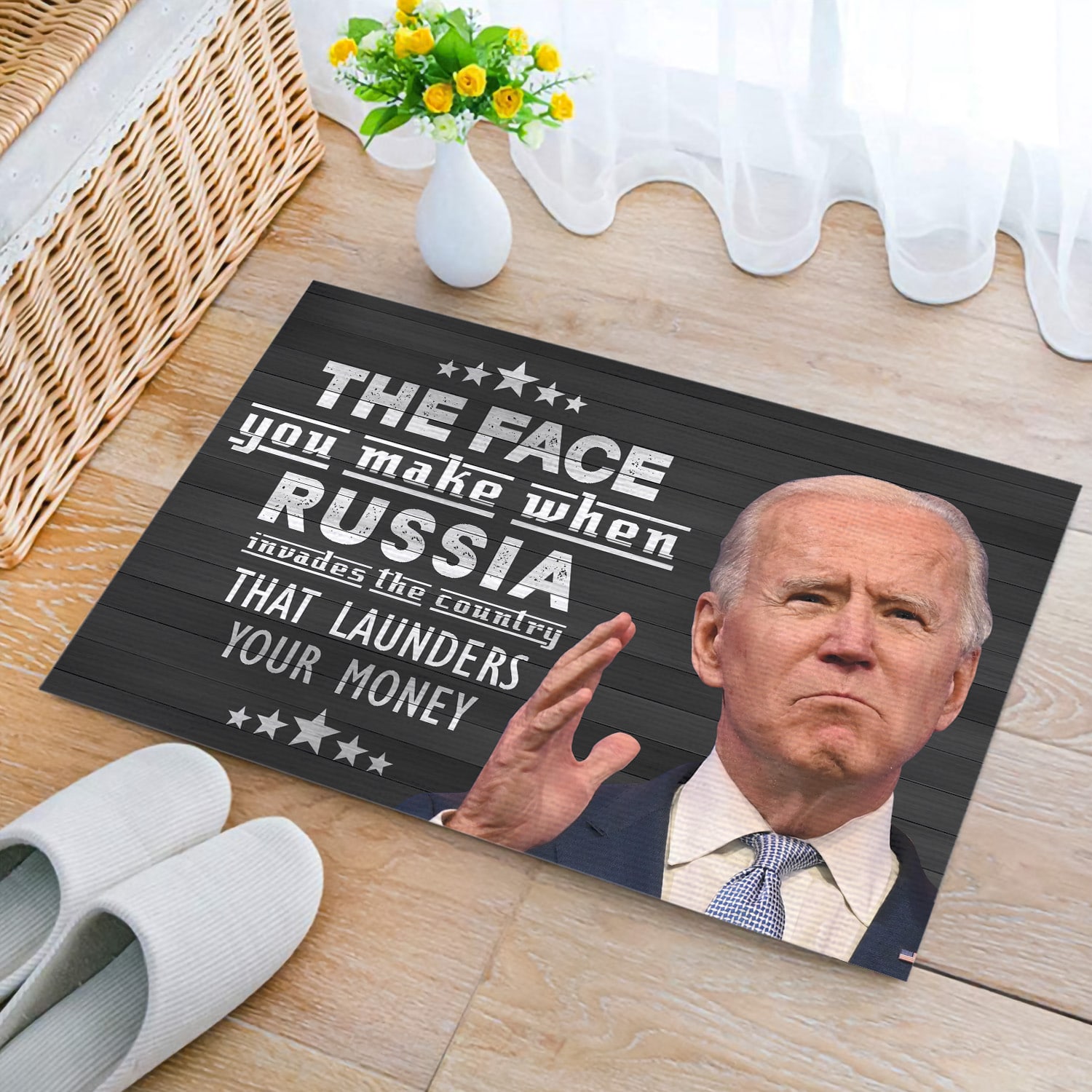 3O. Launders Your Money (Doormat) Doormat mockup 2