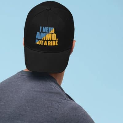 Alternative view of I Need Ammo Not A Ride Twill Cap - High-Profile Snapback Hat
