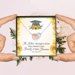 The Future Belongs To Those Who Believe Senior Graduation Interlocking Heart Necklace