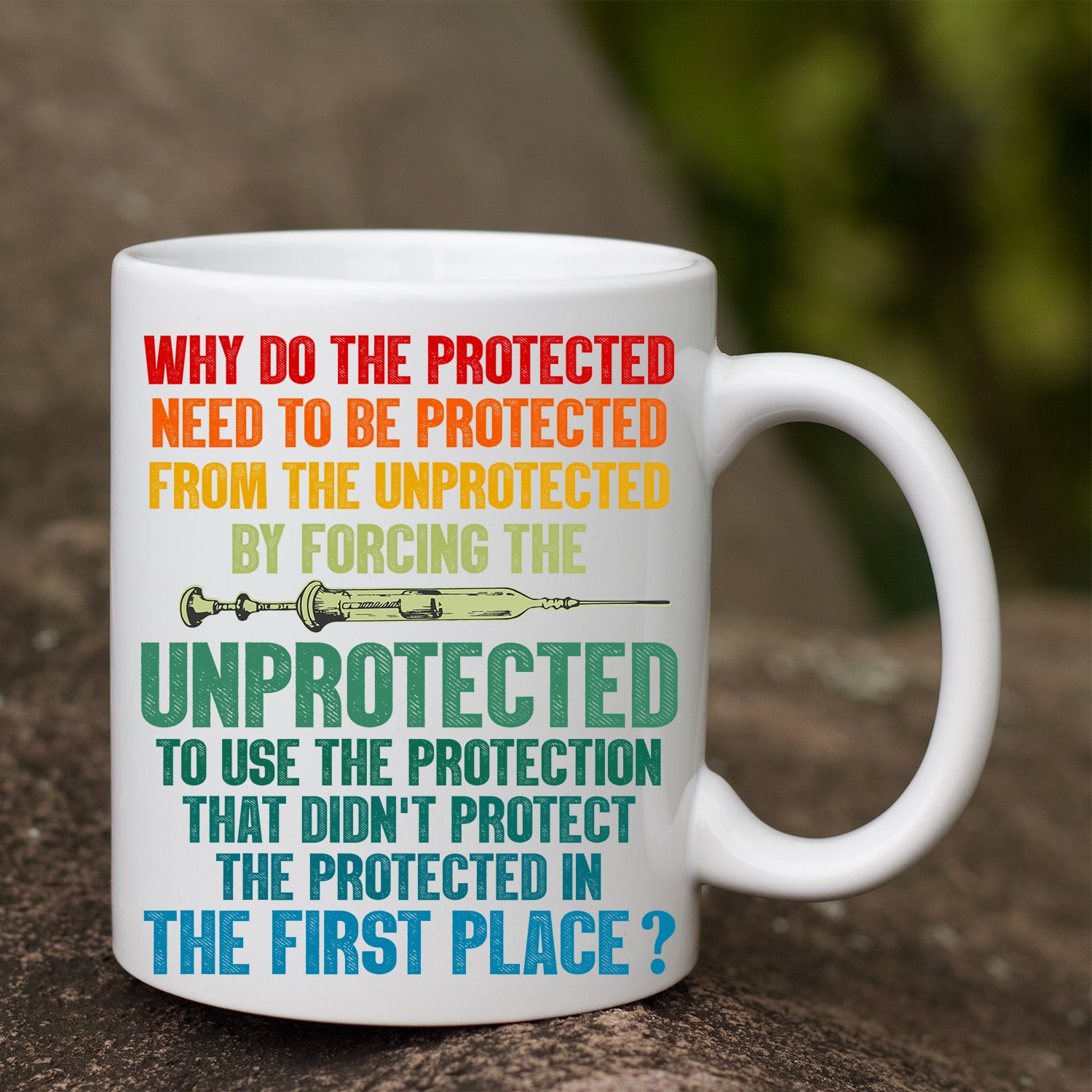 2O. The Protected (Light BG) Coffee Mug N2