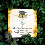 The Future Belongs To Those Who Believe Senior Graduation Stethoscope Necklace