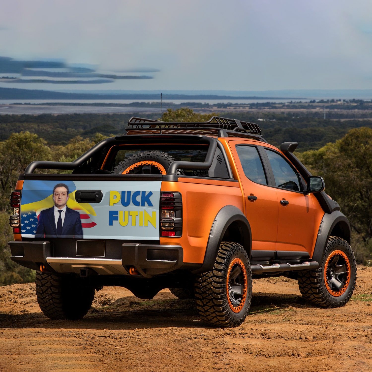1O. Puck Futin 1(6) Tailgate Wrap Mockup 7