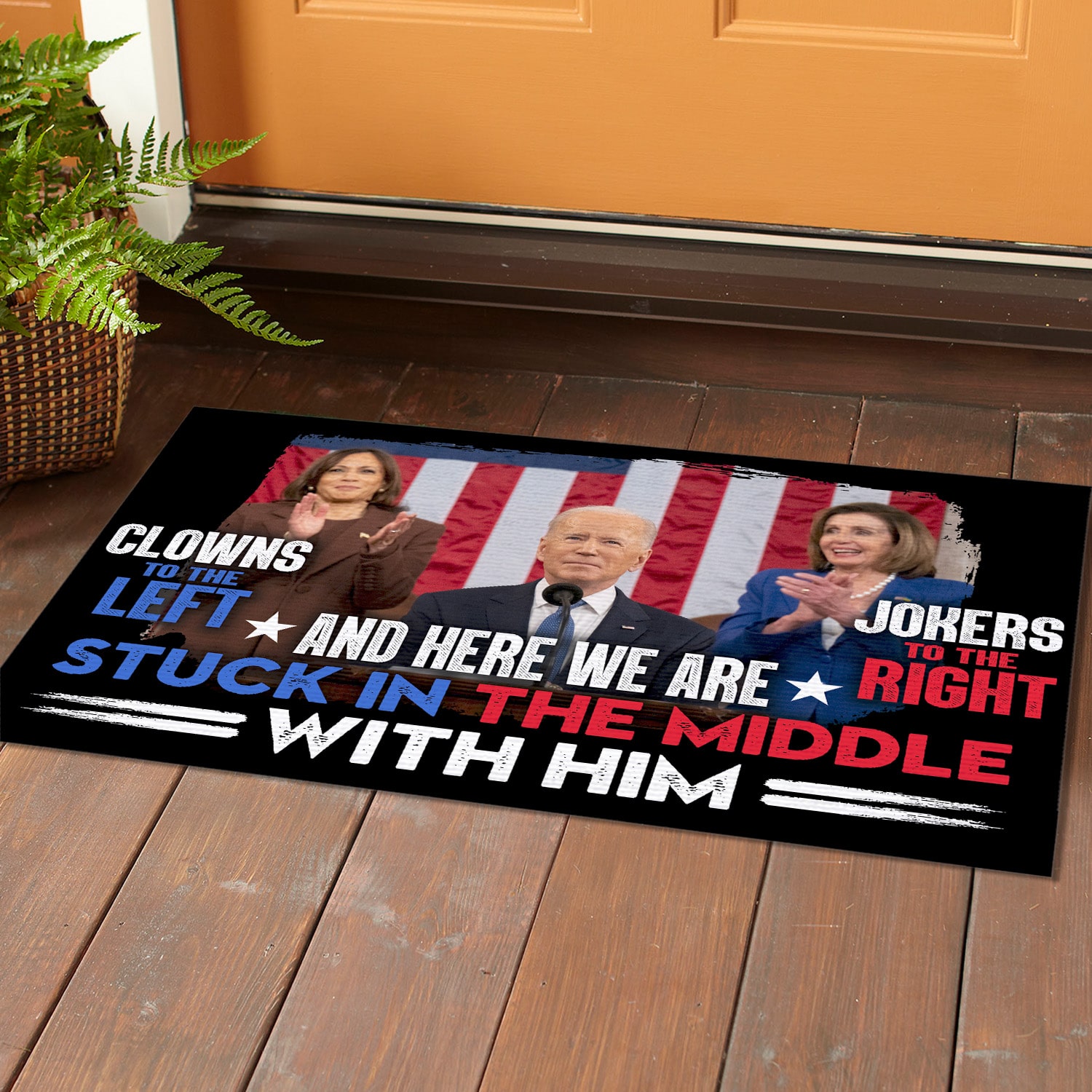 2O. Stuck In The Middle Doormat Doormat Mockup 1