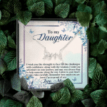 To My Daughter Remember how Much You Are Loved Scripted Love Necklace