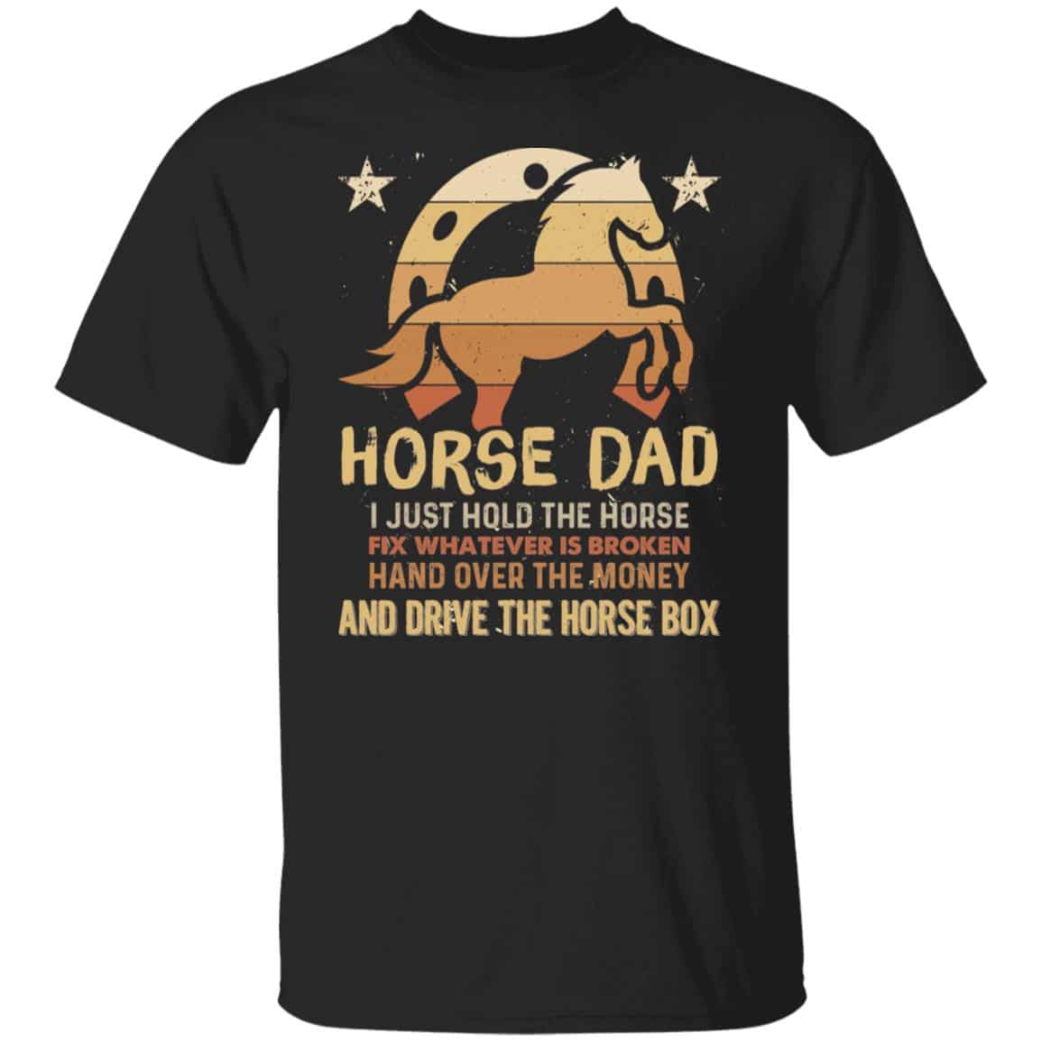 horse 2, Black, Unisex T-Shirt