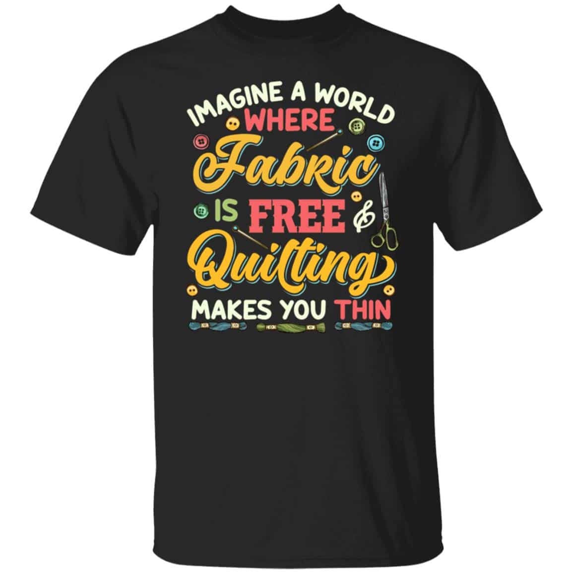 fabric 1, Black, Unisex T-Shirt
