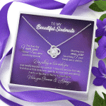 To My Soulmate I Love You Forever and Always Love Knot Necklace