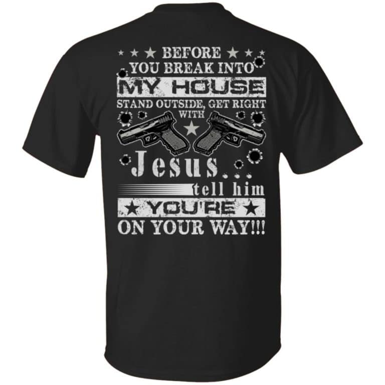 gun 1, Black, Unisex T-Shirt