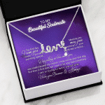 To My Beautiful Soulmate Meeting You Was Fate Love You Forever and Always Scripted Love Necklace - Birthday Gift