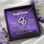 To My Beautiful Soulmate Meeting You Was Fate Love You Forever and Always Double Hearts Necklace - Birthday Gift