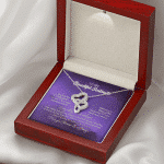 To My Beautiful Soulmate Meeting You Was Fate Love You Forever and Always Double Hearts Necklace - Birthday Gift