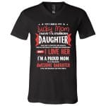 mom 2, Black, V-Neck T-Shirt