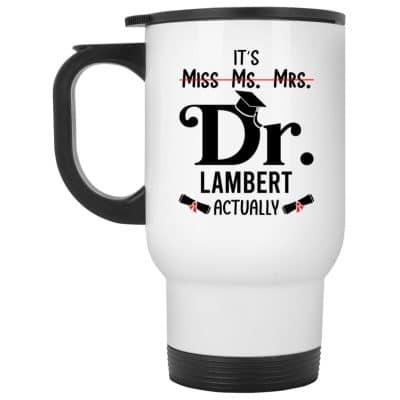 14 oz. White Travel Mug
