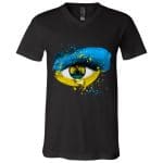eye 2, Black, V-Neck T-Shirt