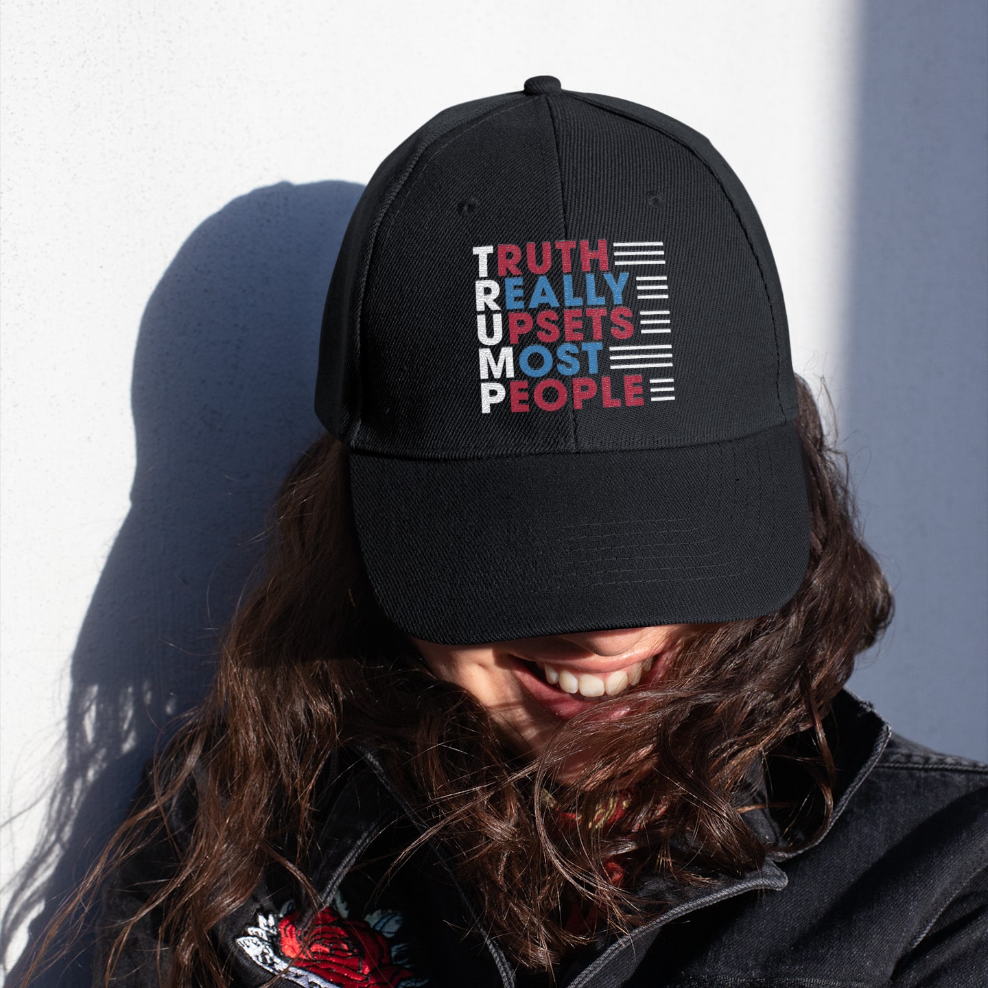 Truth Really Upsets Most People Support Trump Twill Cap - Trump Supporter High-Profile Snapback Hat