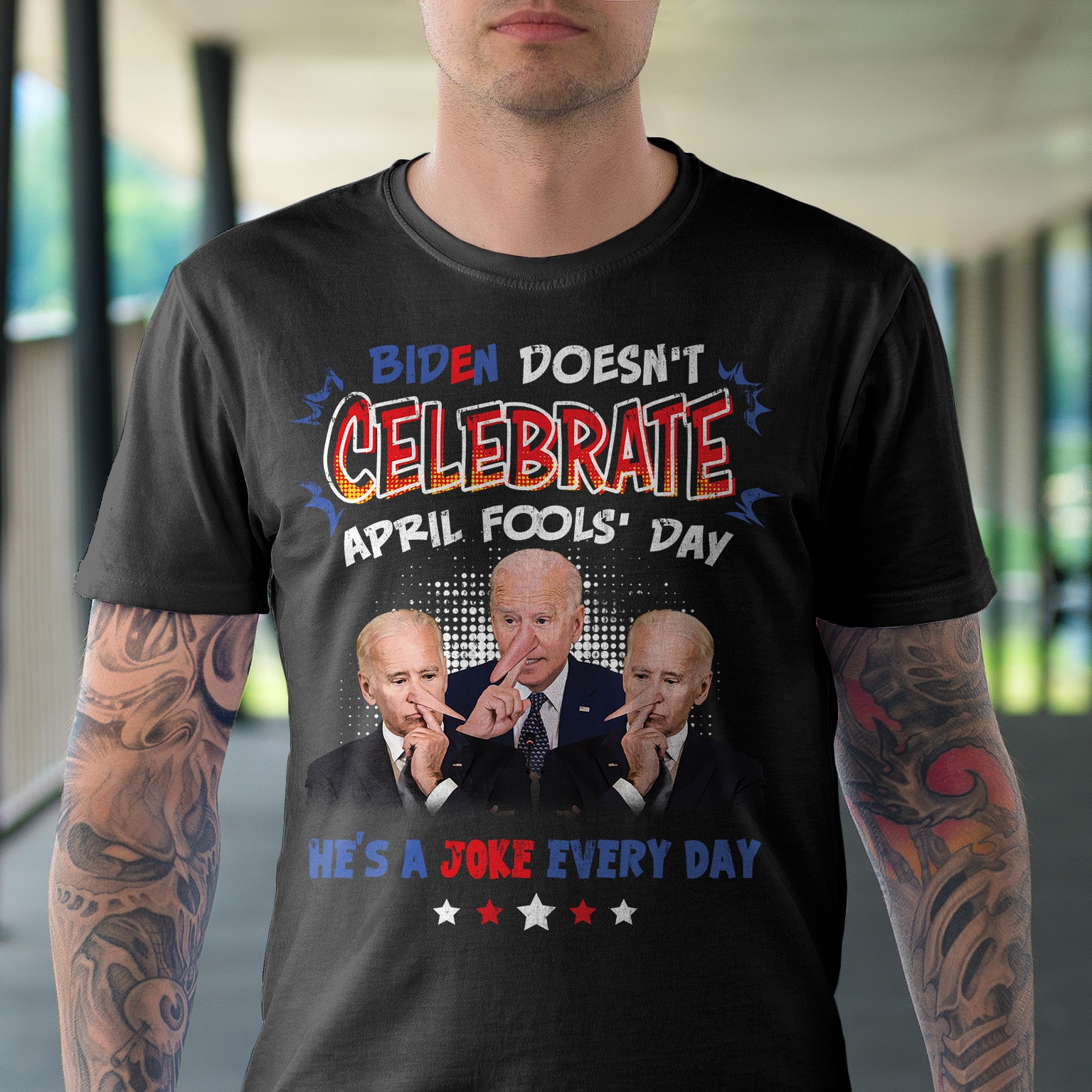 Alternative view of Biden Doesn't Celebrate April Fools' Day He's A Joke Every Day Funny Biden T-Shirt