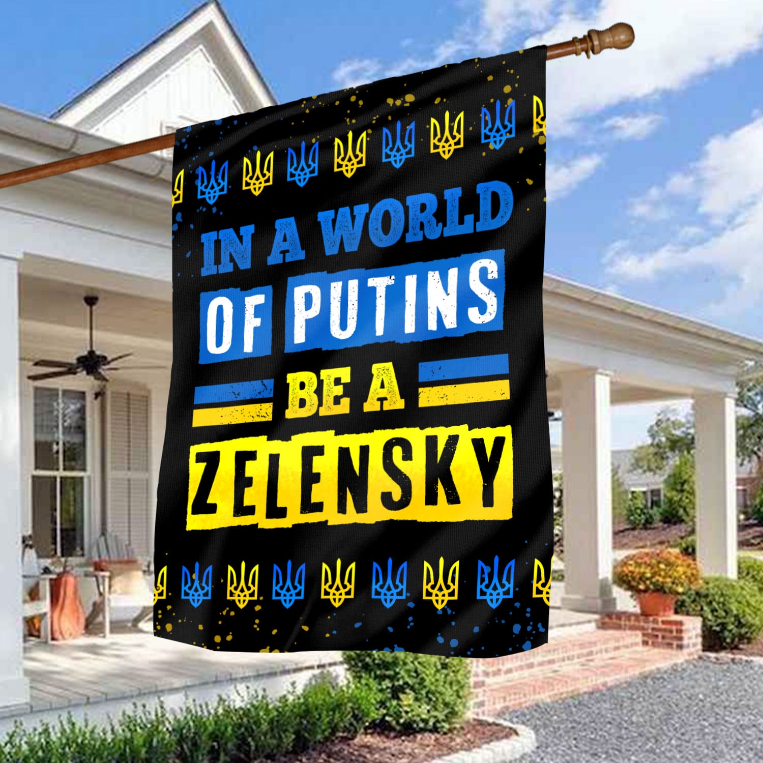 30x40 House Flag Mockup 3