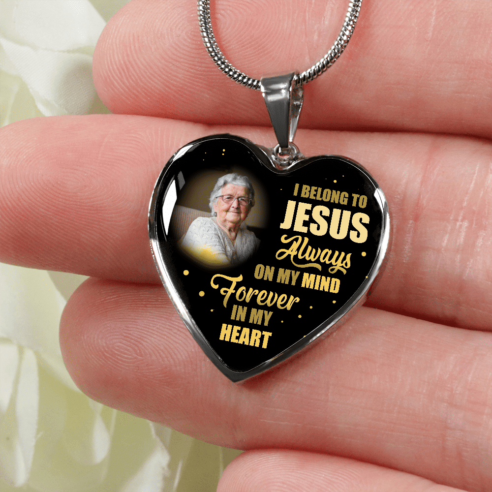 I Belong To Jesus Always On My Minds Forever In My Heart Heart Necklace - Bangle - Birthday Gift Jewelry I Belong To Jesus Always On My Minds Forever In My Heart Heart Necklace - Bangle - Birthday Gift Jewelry