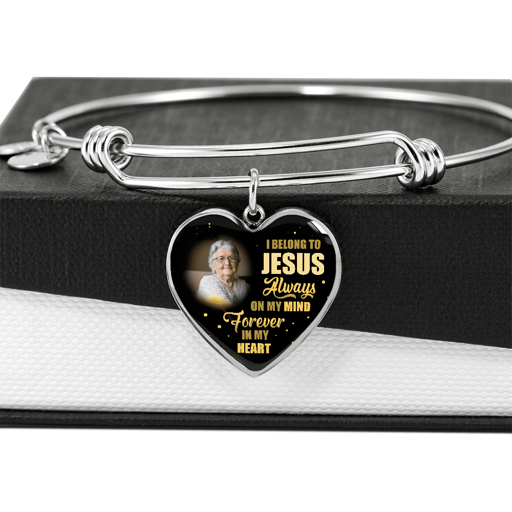 I Belong To Jesus Always On My Minds Forever In My Heart Heart Necklace - Bangle - Birthday Gift Jewelry I Belong To Jesus Always On My Minds Forever In My Heart Heart Necklace - Bangle - Birthday Gift Jewelry
