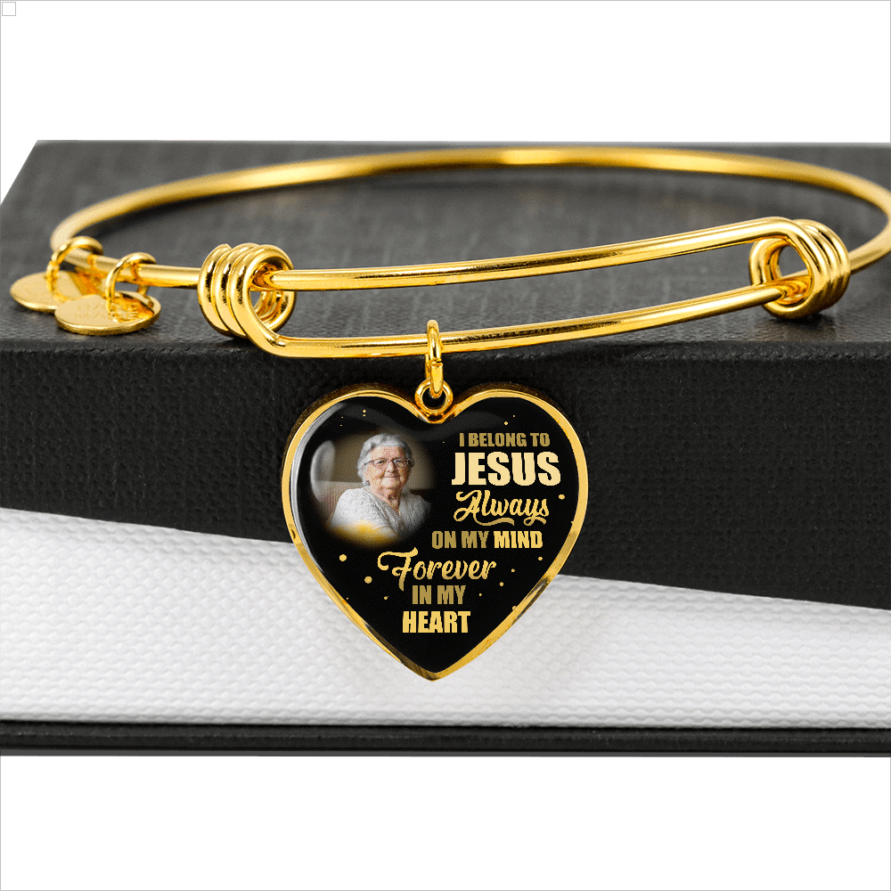 I Belong To Jesus Always On My Minds Forever In My Heart Heart Necklace - Bangle - Birthday Gift Jewelry I Belong To Jesus Always On My Minds Forever In My Heart Heart Necklace - Bangle - Birthday Gift Jewelry