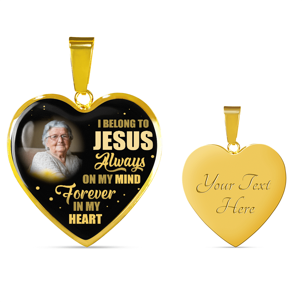 I Belong To Jesus Always On My Minds Forever In My Heart Heart Necklace - Bangle - Birthday Gift Jewelry I Belong To Jesus Always On My Minds Forever In My Heart Heart Necklace - Bangle - Birthday Gift Jewelry