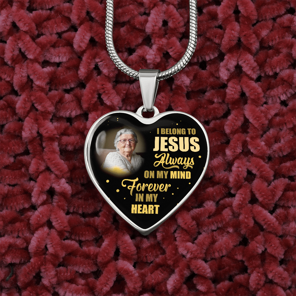 I Belong To Jesus Always On My Minds Forever In My Heart Heart Necklace - Bangle - Birthday Gift Jewelry I Belong To Jesus Always On My Minds Forever In My Heart Heart Necklace - Bangle - Birthday Gift Jewelry