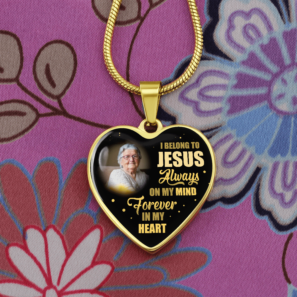 I Belong To Jesus Always On My Minds Forever In My Heart Heart Necklace - Bangle - Birthday Gift Jewelry I Belong To Jesus Always On My Minds Forever In My Heart Heart Necklace - Bangle - Birthday Gift Jewelry