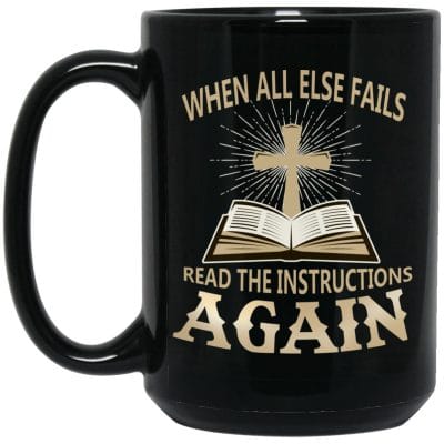 15 oz. Black Mug