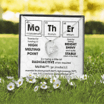 Mother Periodic Table Of Elements Funny Mom Mother's Day Forever Love Heart Pendant Necklace