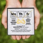 7 HG UU TIEN. Mother Periodic (5) Infinity Heart Necklace (Gold)