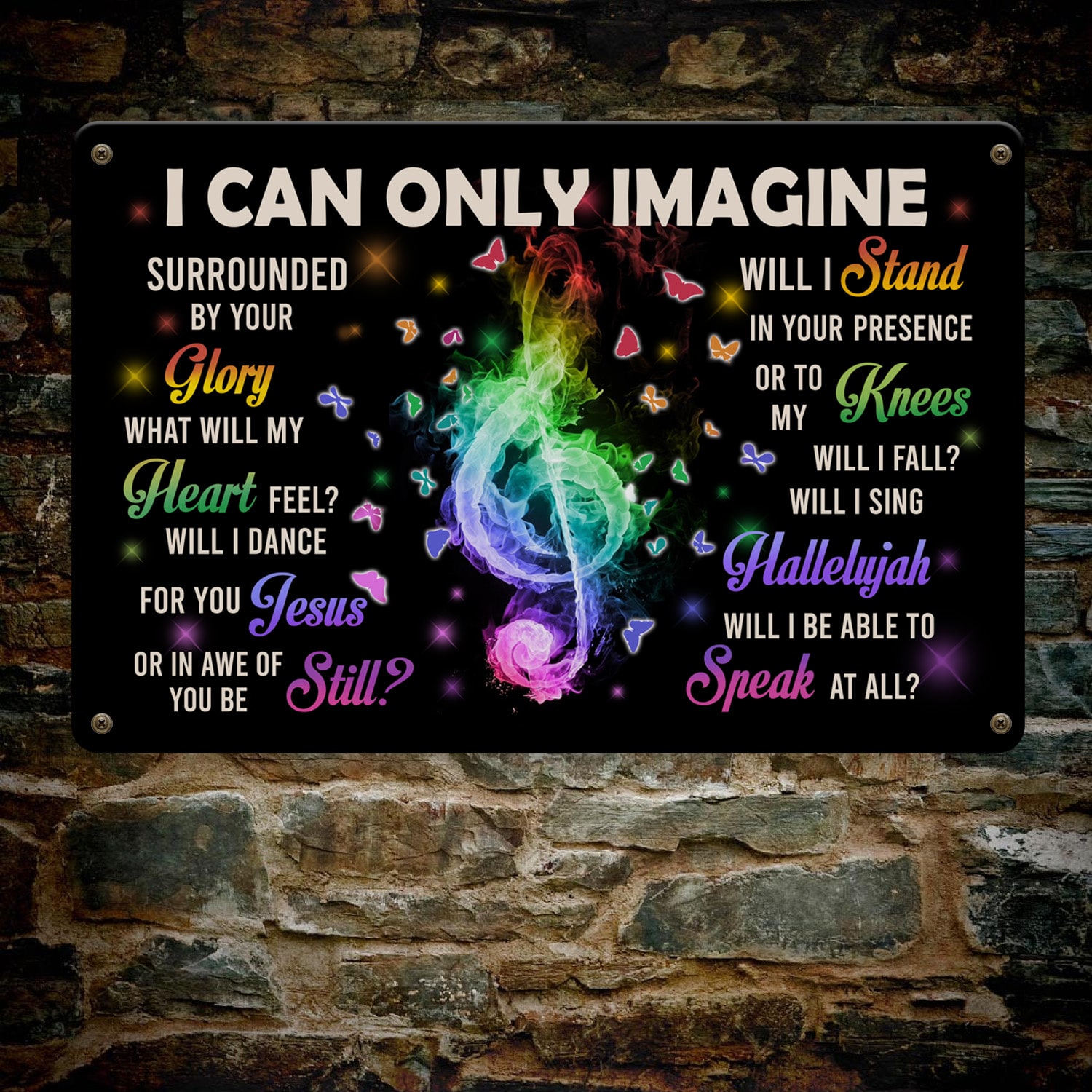 7. I Can Only Image (8) Metal Sign Mockup 7