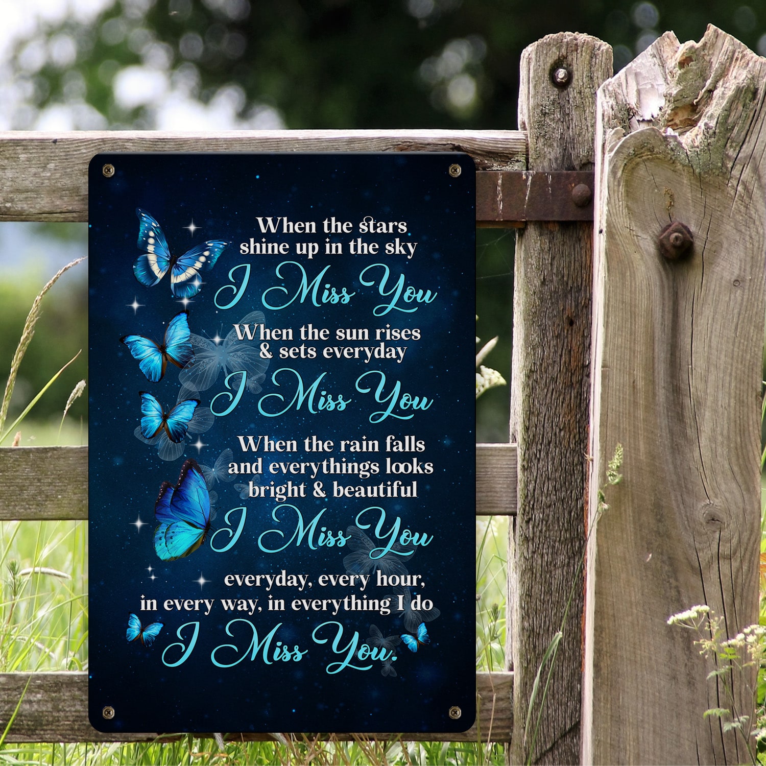 2. Star Shine Up In Sky Metal Sign (2) Metal Sign Mockup 2