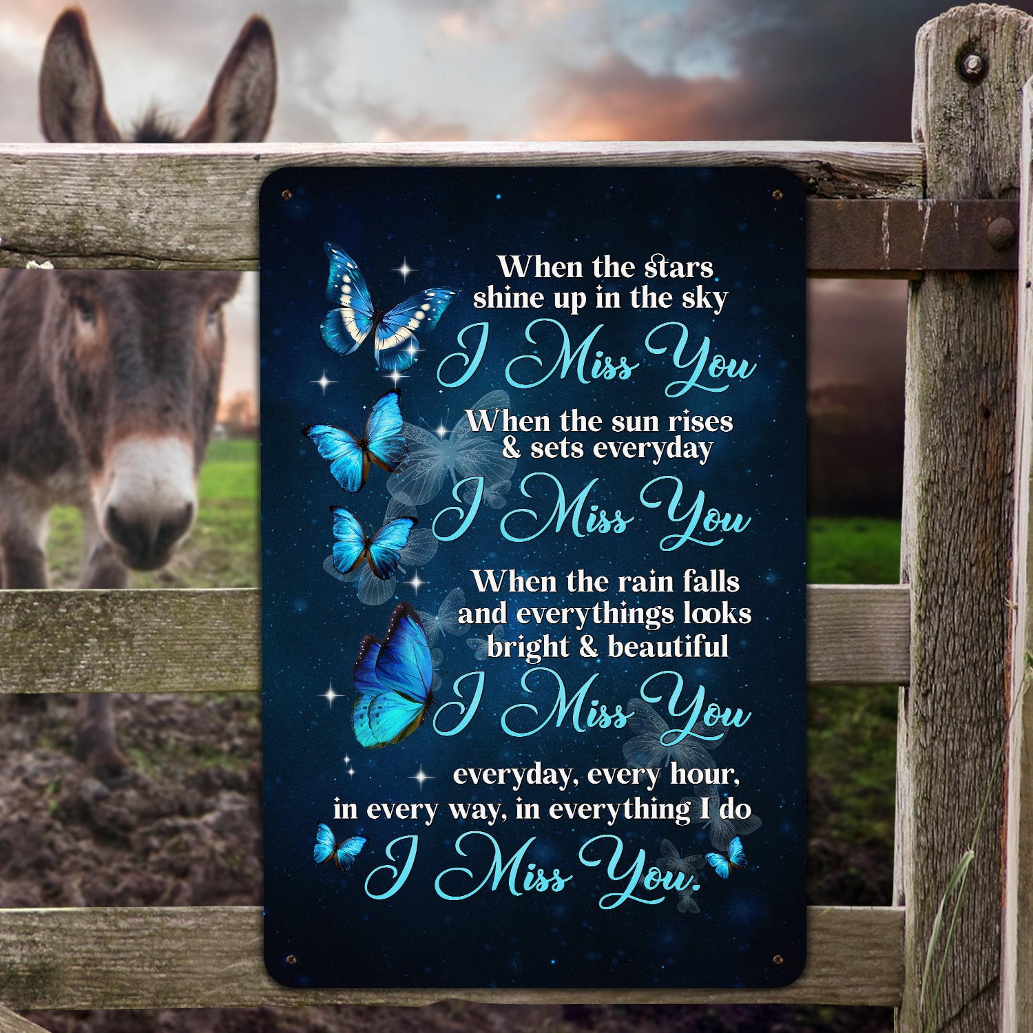 2. Star Shine Up In Sky Metal Sign (2) Metal Sign Mockup 7