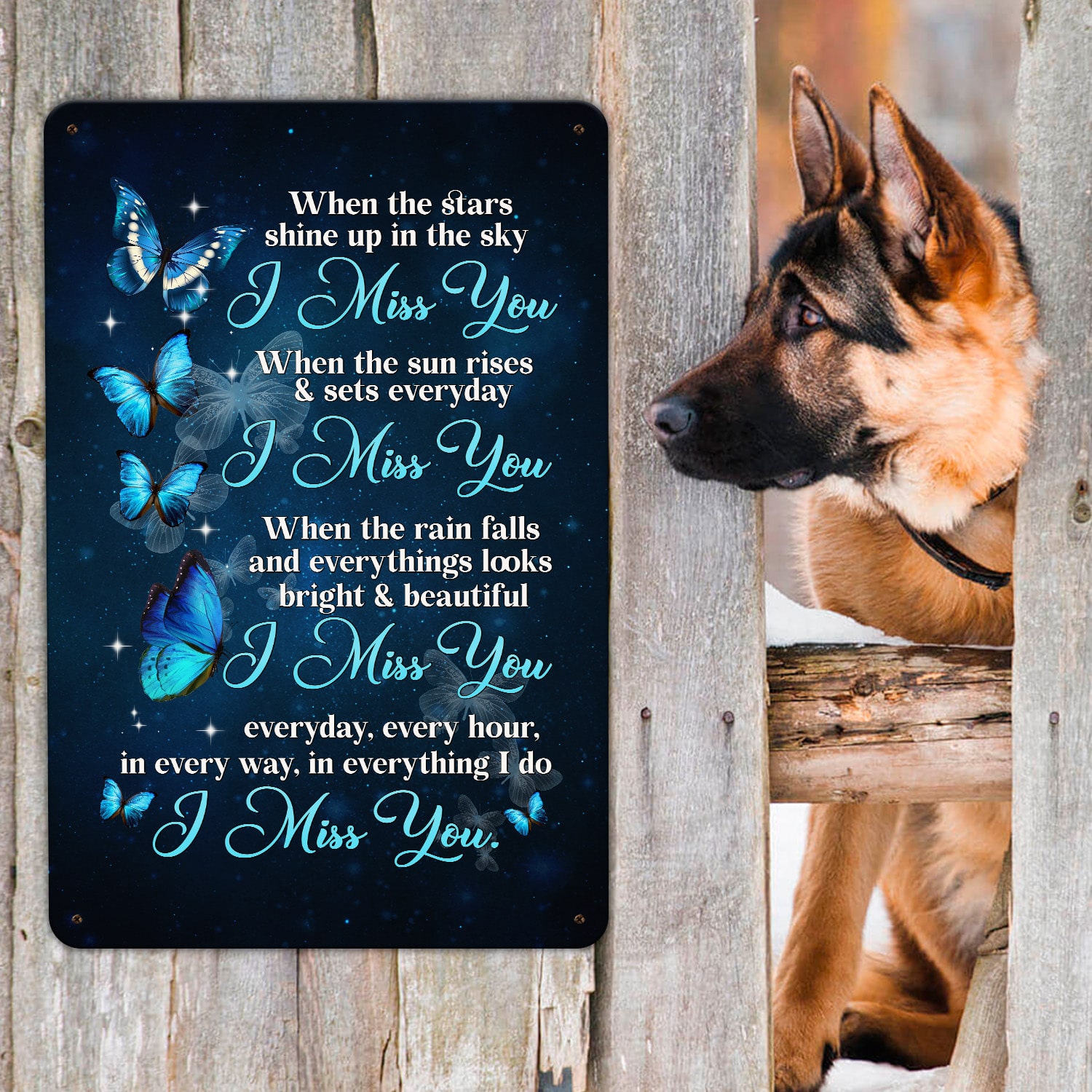 2. Star Shine Up In Sky Metal Sign (2) Metal Sign Mockup 9