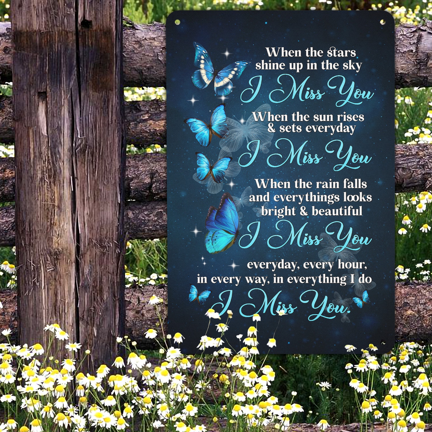 2. Star Shine Up In Sky Metal Sign (2) Metal Sign Mockup 10