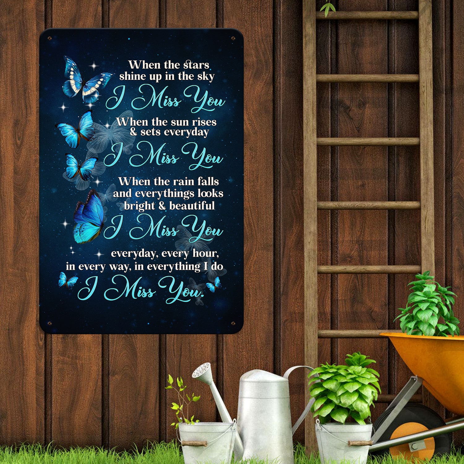 2. Star Shine Up In Sky Metal Sign (2) Metal Sign Mockup 12