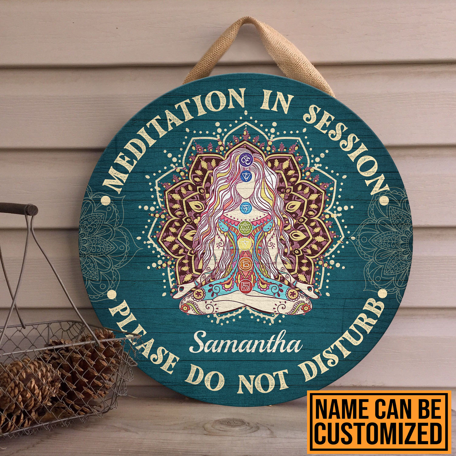 1VT. Meditation In Session door sign mk1