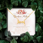 To My Badass Mother I Still Don't Understand Where You Get The Strength Scripted Love Necklace