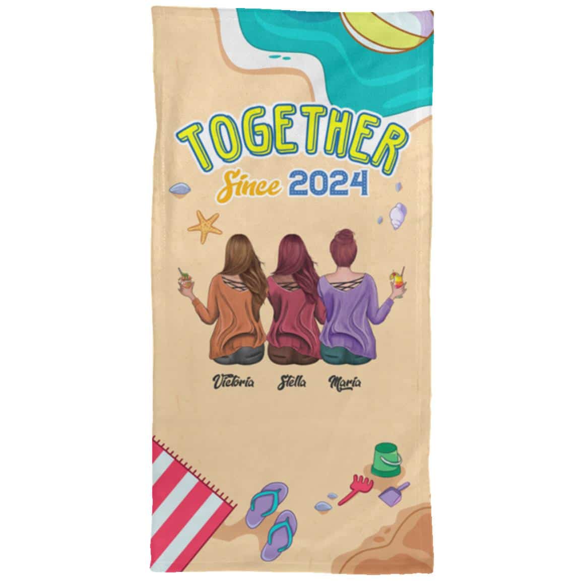 Personalized Towel, White, Hand Towel - 15''x30''