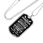 To My Grandson If Ever There Is Tomorrow When We're Not Together Dog Tag Pendant Necklace - Grandson Necklace Gifts