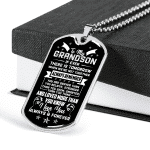 To My Grandson If Ever There Is Tomorrow When We're Not Together Dog Tag Pendant Necklace - Grandson Necklace Gifts