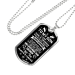 To My Son If Ever There Is Tomorrow When We're Not Together Dog Tag Pendant Necklace - Son Necklace Gifts To My Son If Ever There Is Tomorrow When We're Not Together Dog Tag Pendant Necklace - Son Necklace Gifts
